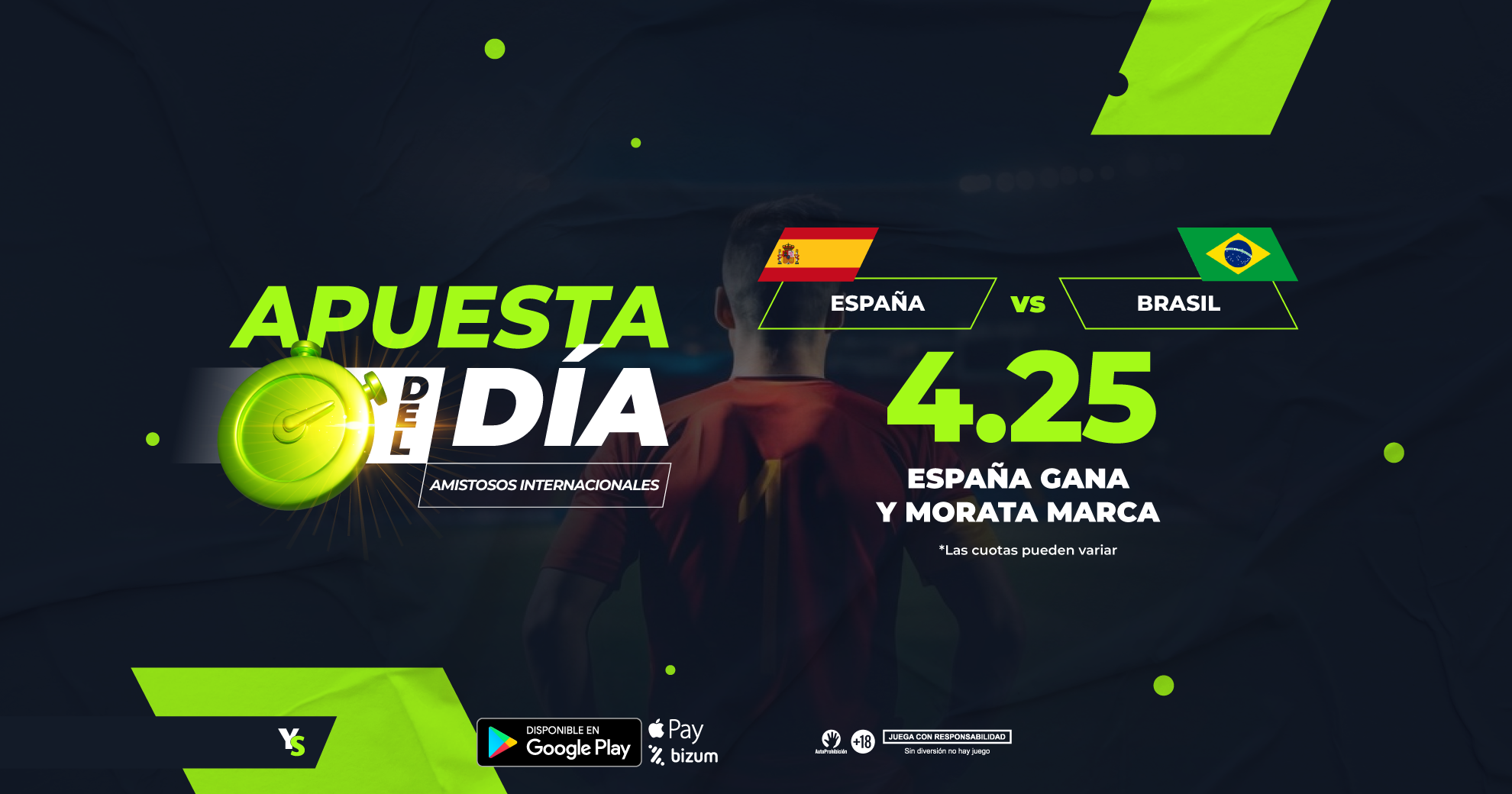 España gana y Morata marca (España vs Brasil)