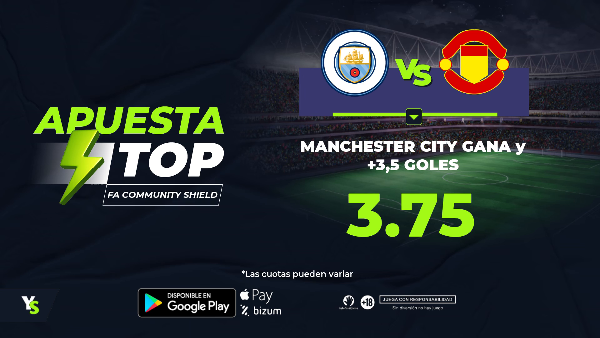 El derbi de Manchester protagoniza la Apuesta Top