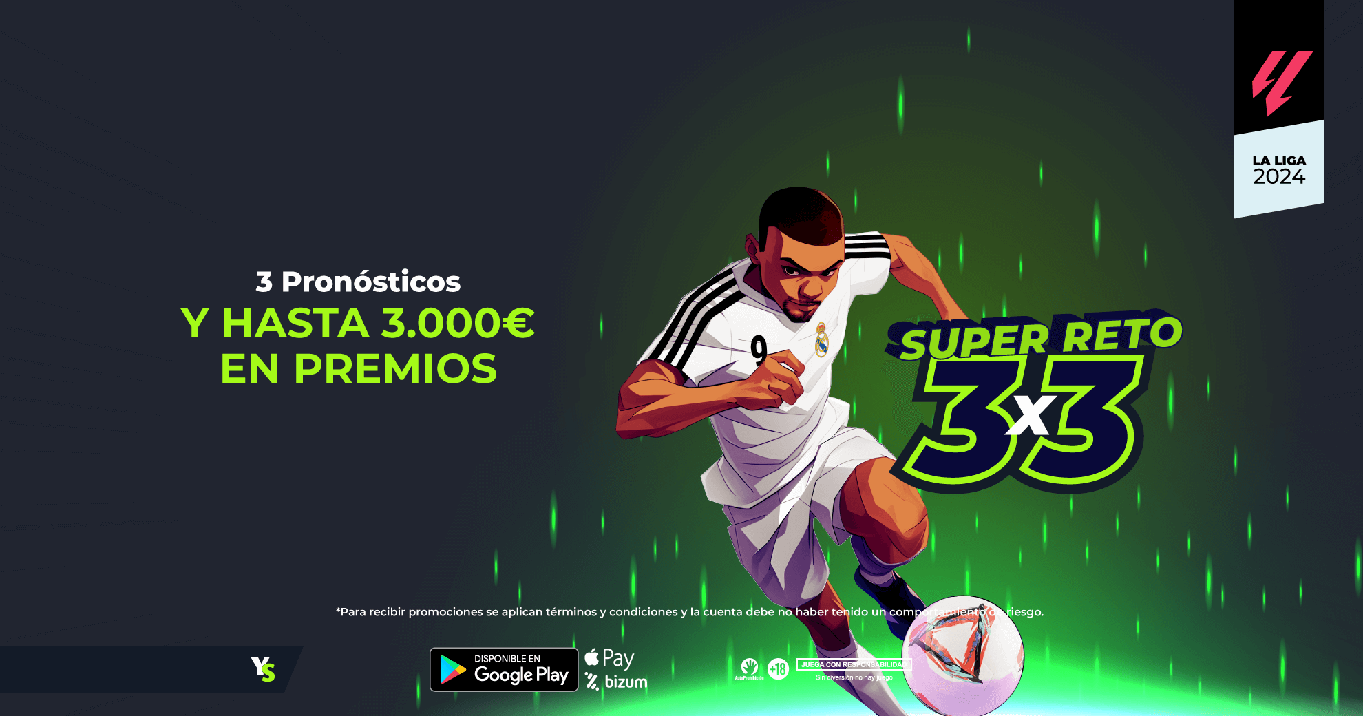 Únete al ‘Desafío Super Challenge 3×3’ de La Liga en YoSports… ¡Hasta 3.000€ en Apuestas Gratis!