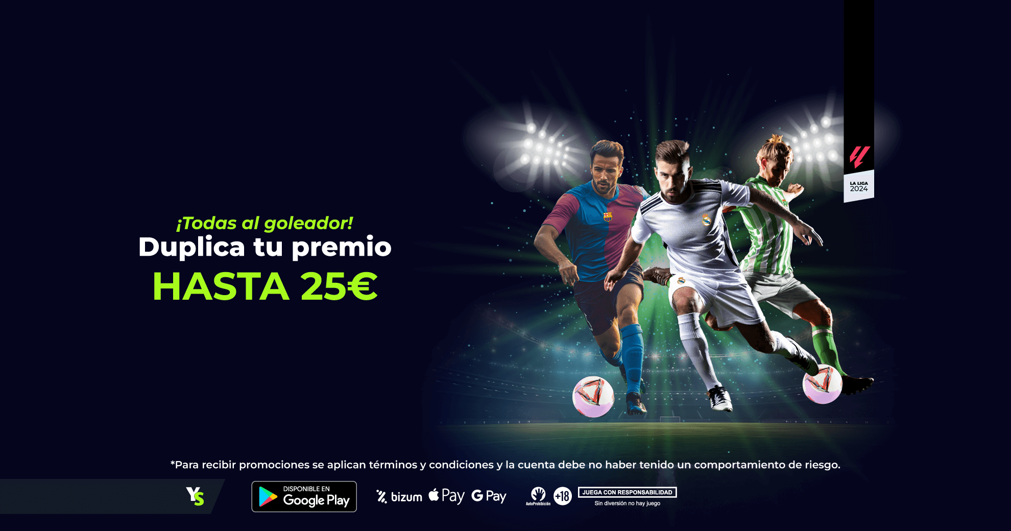 ¡Los goleadores de la Liga te dan una Apuesta Gratis de hasta 25€! 