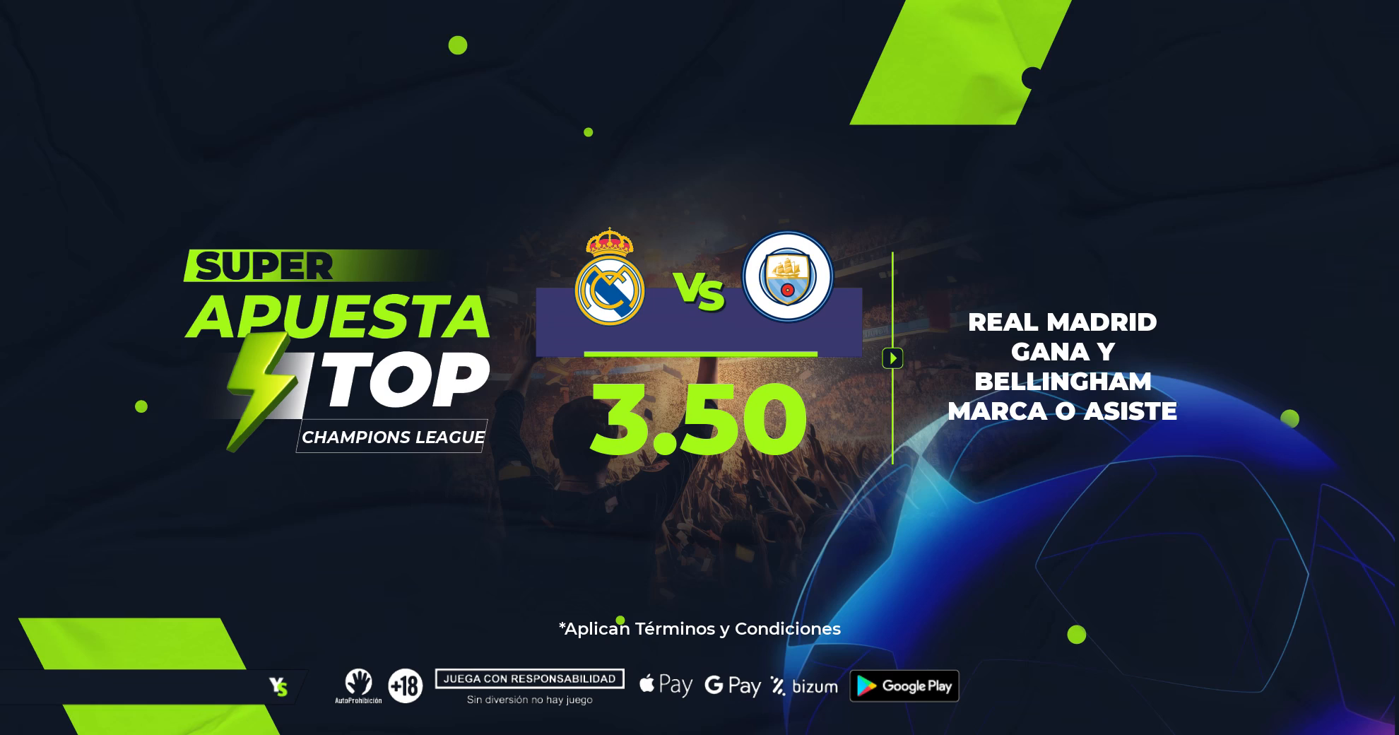 Real Madrid vs City: Una Apuesta Top para una noche mágica