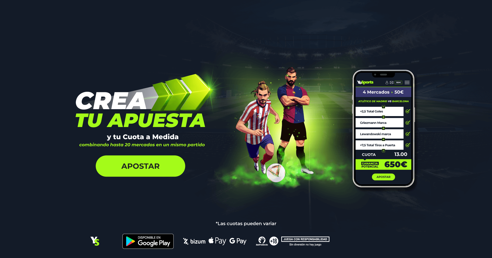 Crea tu Apuesta: La Nueva Forma de Apostar con YoSports