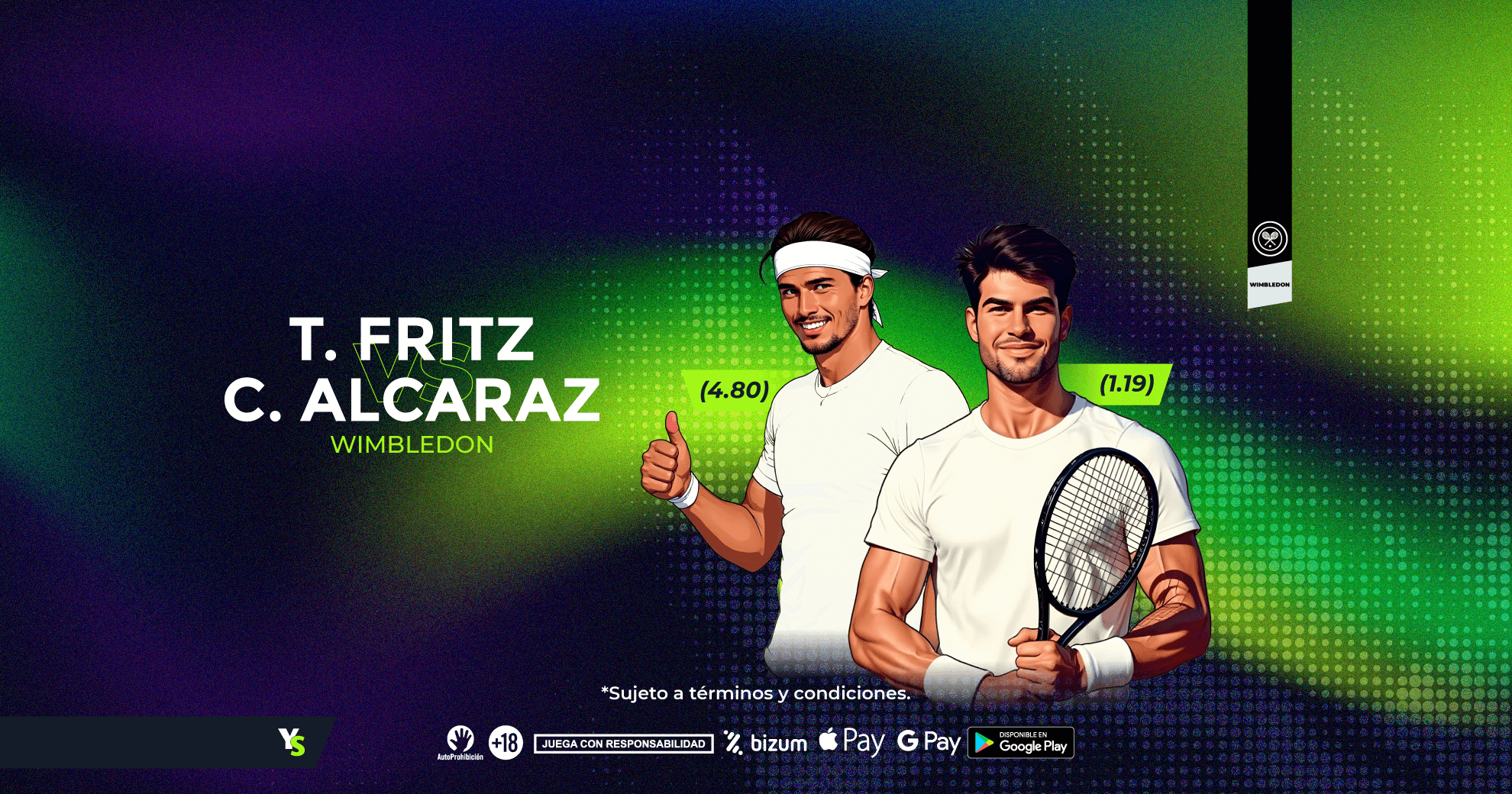 Carlos Alcaraz vs Taylor Fritz: ¡El español es favorito en semis de Wimbledon! 