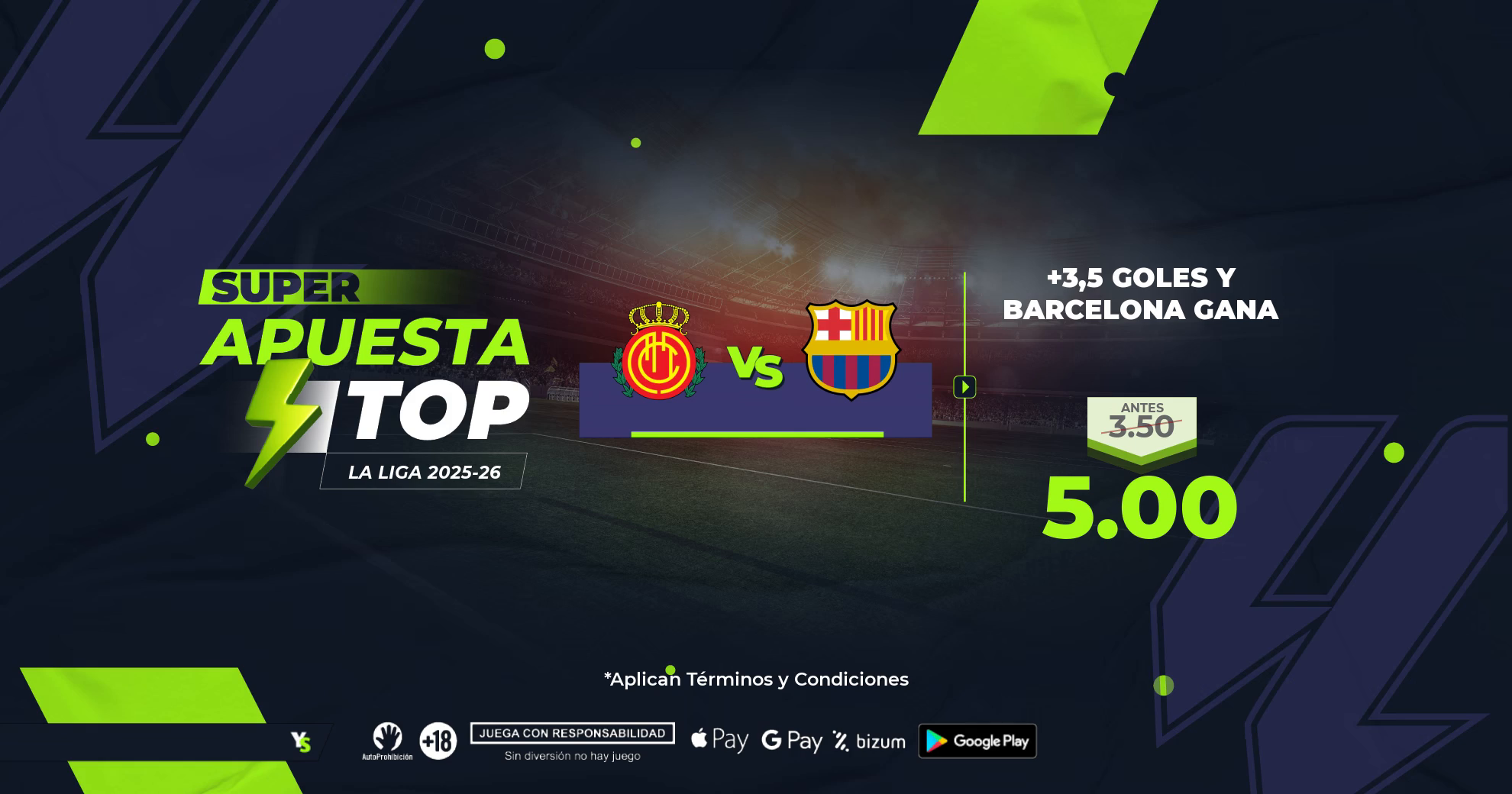 Mallorca vs Barcelona: Comenzamos la Liga con una cuota 5.00