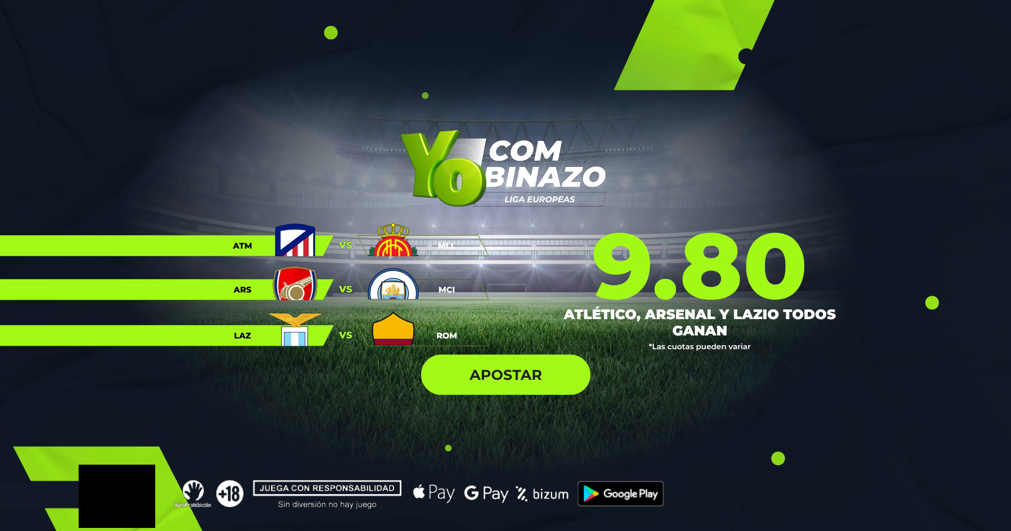 Partidazos del domingo: Una Triple que roza la cuota 10.00