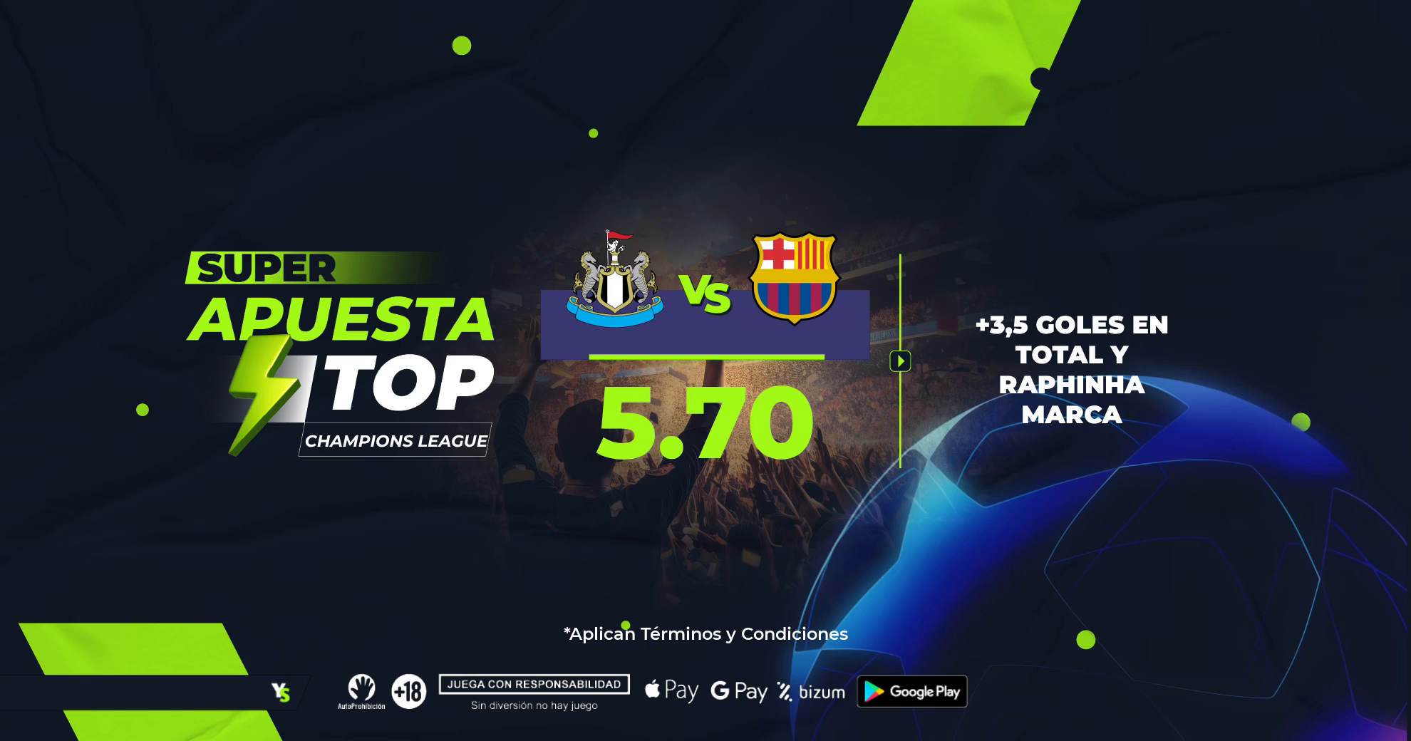 Goles y Raphinha para el Newcastle vs Barcelona
